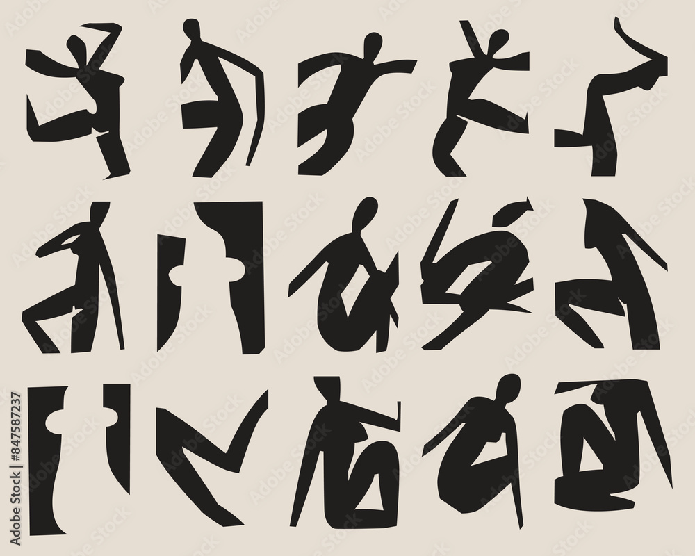 human silhouette icon set collection human silhouette icon set collection