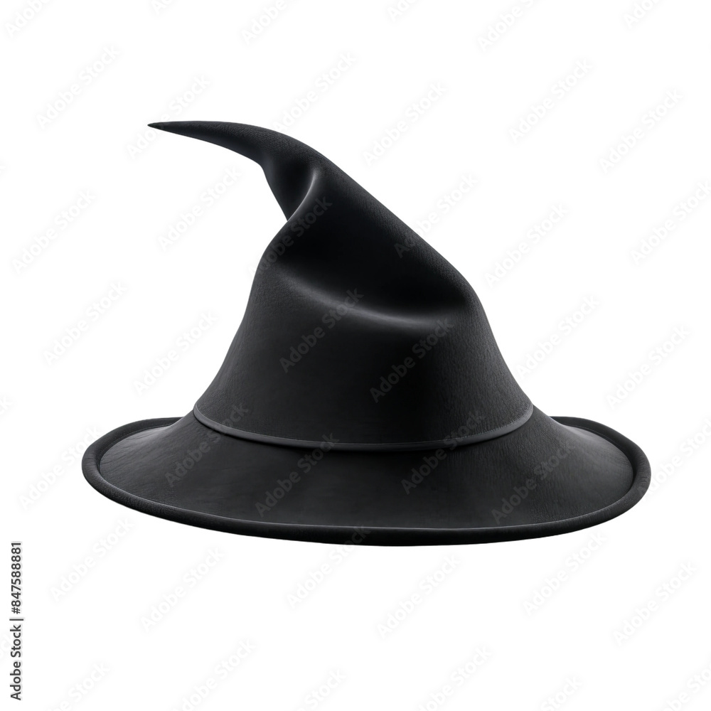 Fototapeta premium black hat isolated on white