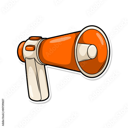 megaphone ilustrasi retro vector  speaker