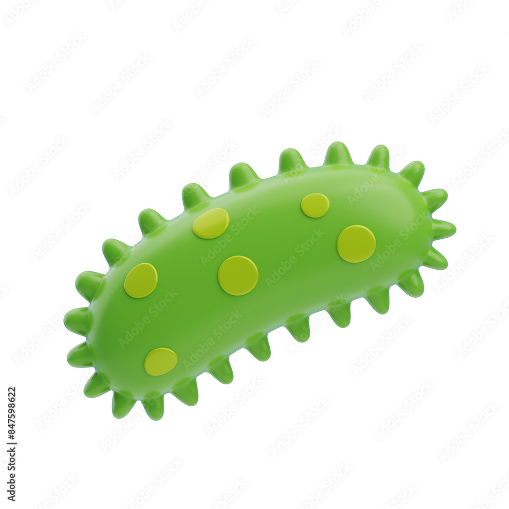 Naklejka premium 3D One Type of Bacteria