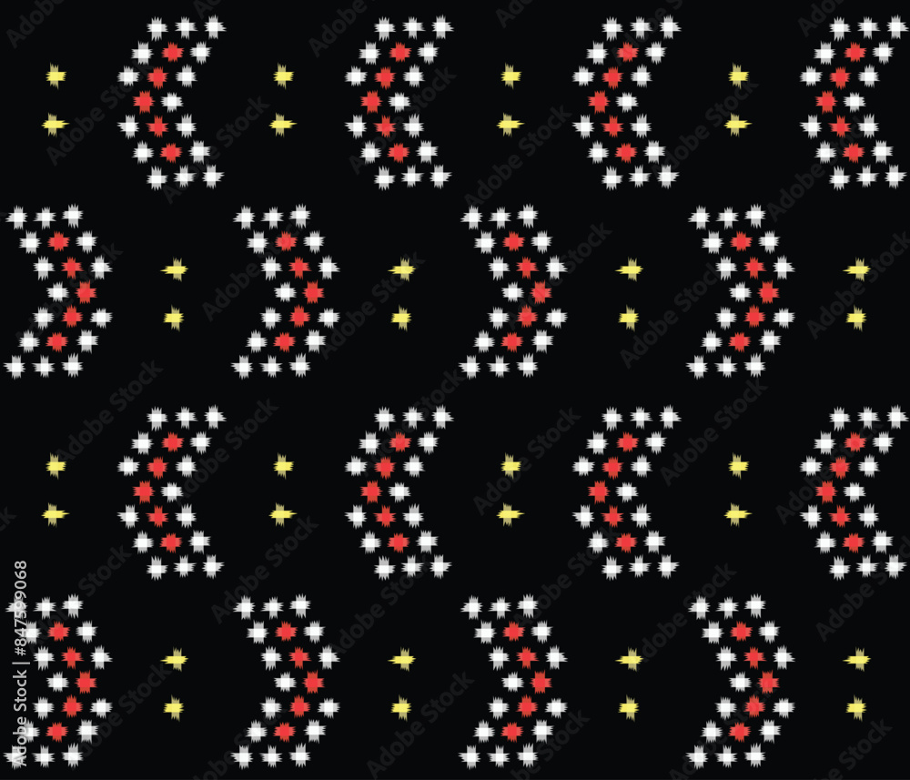Japanese Cross Arrow Motif Vector Seamless Pattern Japanese Cross Arrow Motif Vector Seamless Pattern