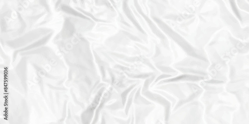 White crumpled paper texture .