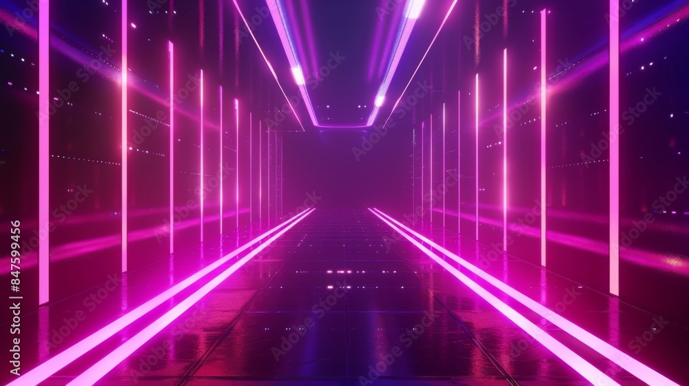 Abstract neon light background illustration generated by ai Abstract neon light background illustration generated by ai
