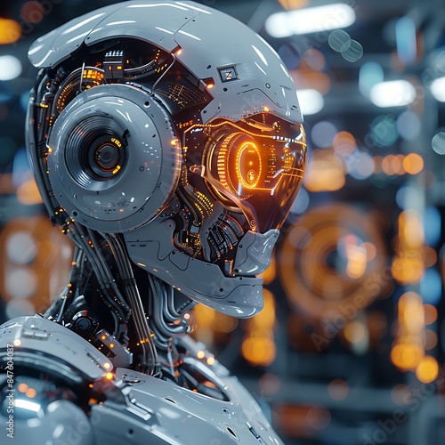 Future Industry Robot Working