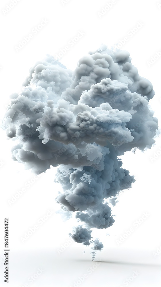 Investigating the Role of Smoke in Cloud and Precipitation Formation on Isolated White Background Investigating the Role of Smoke in Cloud and Precipitation Formation on Isolated White Background