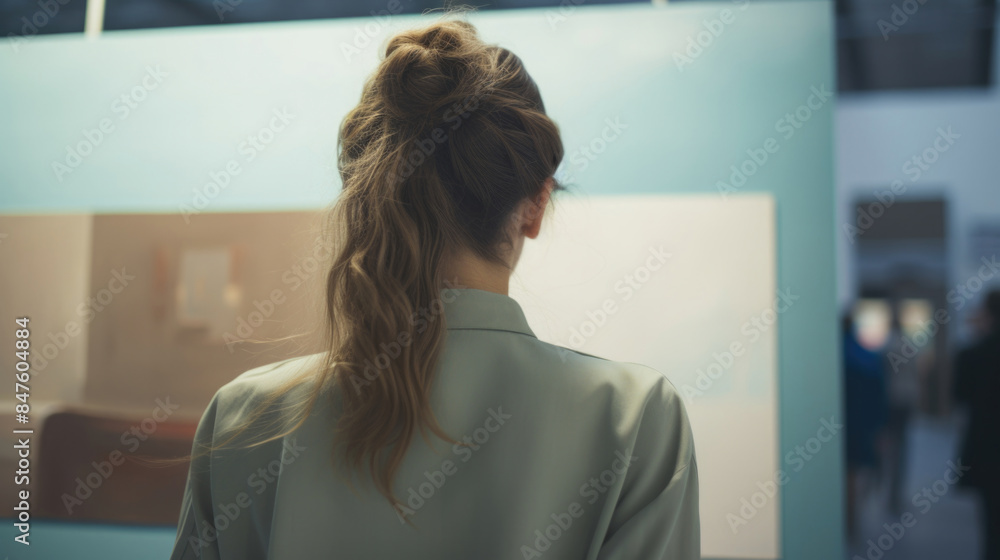 女, 女性, 女性の後ろ姿, 美術, 美術館, 美術鑑賞, デザイン, 絵画, アートを見る女性, Woman, female, female back view, art, art museum, art appreciation, design, painting, woman looking at art 女, 女性, 女性の後ろ姿, 美術, 美術館, 美術鑑賞, デザイン, 絵画, アートを見る女性, Woman, female, female back view, art, art museum, art appreciation, design, painting, woman looking at art