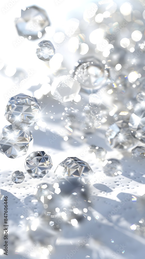 Shimmering Foam Bubbles Captured in Luminous Crystalline Display Shimmering Foam Bubbles Captured in Luminous Crystalline Display