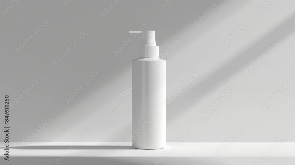 Cosmetic bottles mock up illustration generated by ai Cosmetic bottles mock up illustration generated by ai