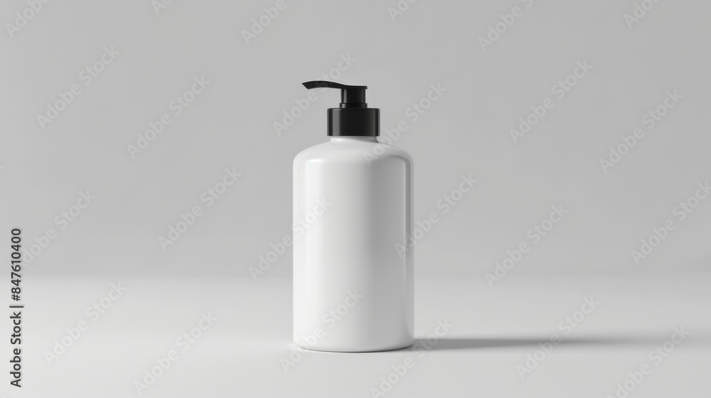 Cosmetic bottles mock up illustration generated by ai Cosmetic bottles mock up illustration generated by ai