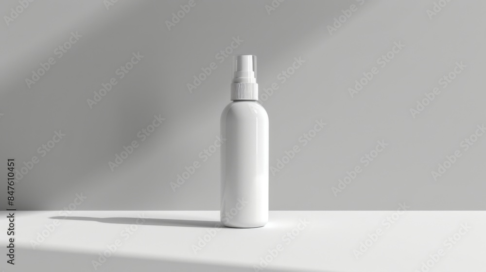 Cosmetic bottles mock up illustration generated by ai Cosmetic bottles mock up illustration generated by ai