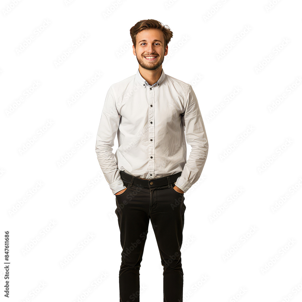 Fototapeta premium Photo Of A Man Without Background, Generative AI