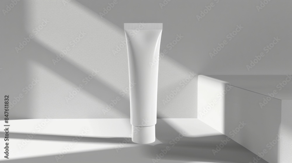 Cosmetic tubes mock up illustration generated by ai Cosmetic tubes mock up illustration generated by ai