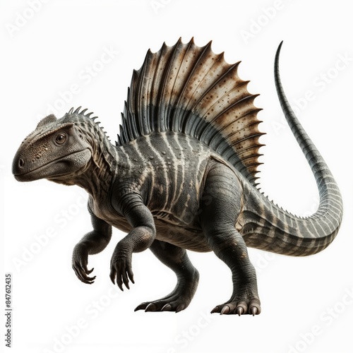 Fantasy image of prehistoric creature  Dimetrodon