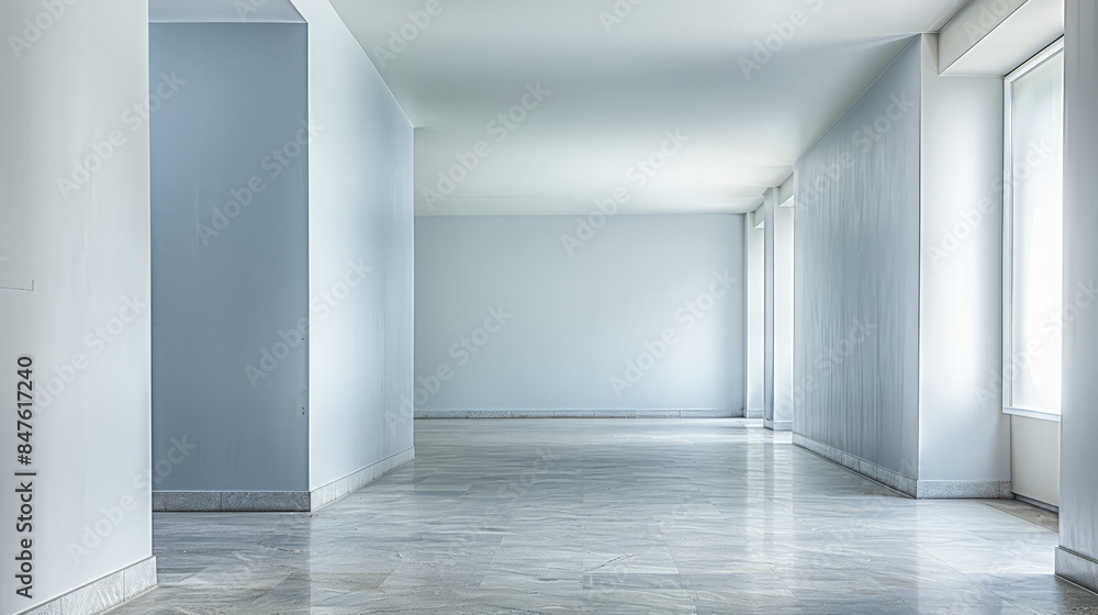 Empty office space with minimal furniture and copy space for text. Empty office space with minimal furniture and copy space for text.