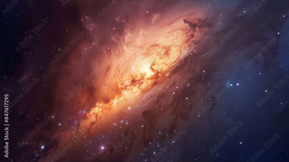 Fototapeta premium Cosmos galaxy background generated by ai