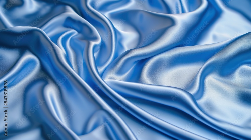 Abstract Blue Silk Drape Abstract Blue Silk Drape