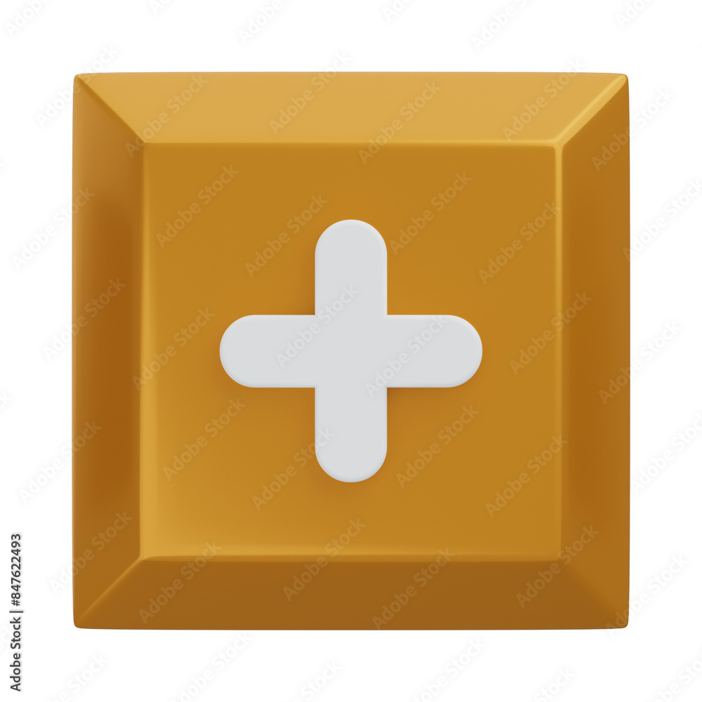 Fototapeta premium 3D Plus Keyboard Key