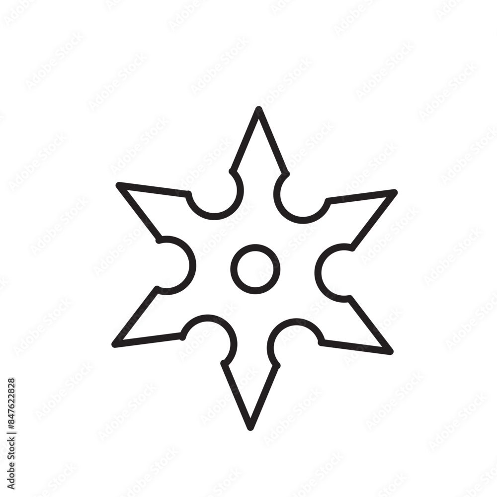 Throwing Star Icon Perfect for Ninja and Martial Arts Themes Throwing Star Icon Perfect for Ninja and Martial Arts Themes