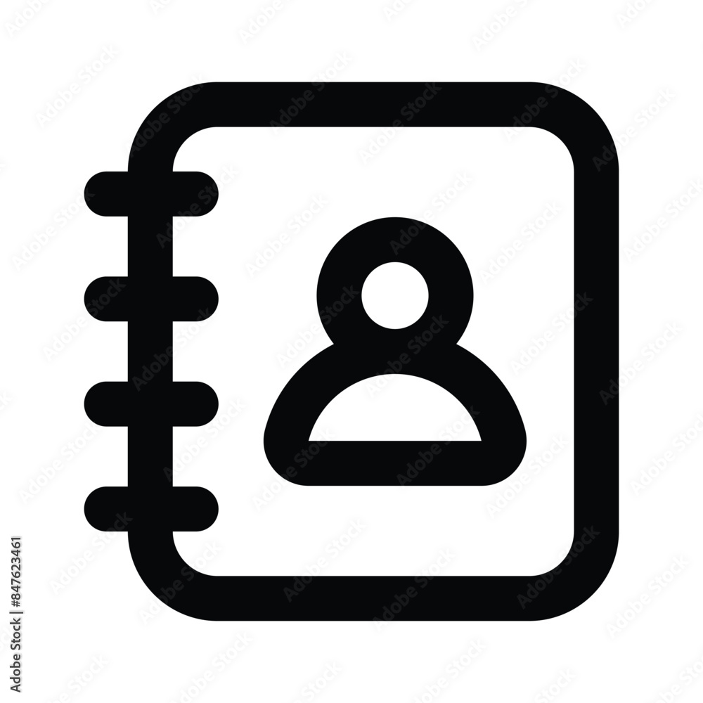 Get this well designed icon of contact book in modern style Get this well designed icon of contact book in modern style