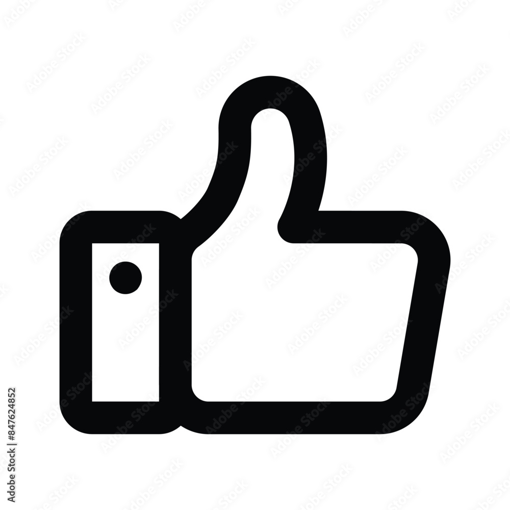 Thumbs up symbolizing social media response vector Thumbs up symbolizing social media response vector