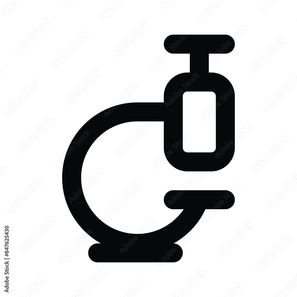 Creative icon of microscope, business research vector Creative icon of microscope, business research vector