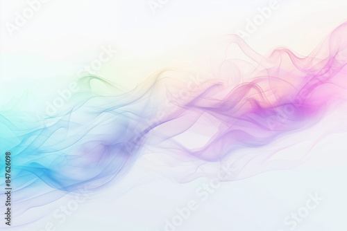 A colorful, wavy line with a white background