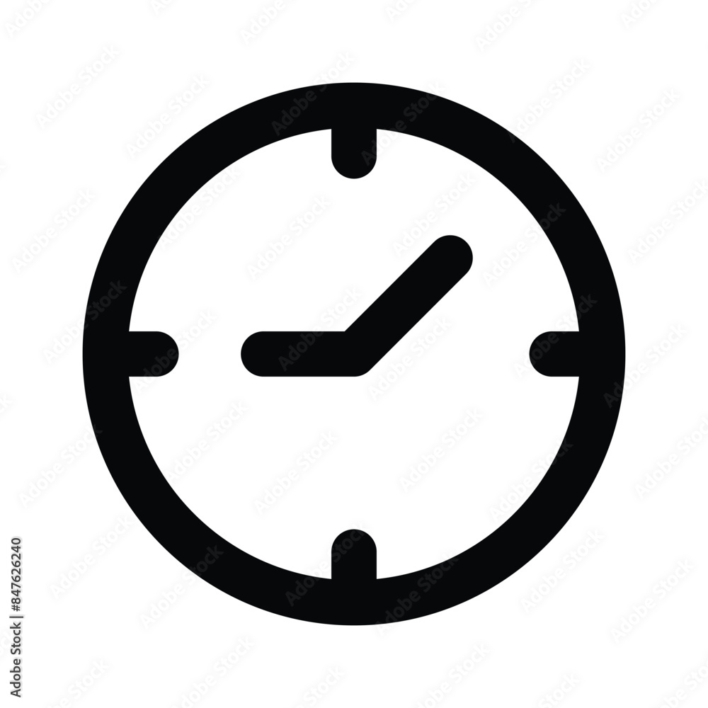 Amazing icon of clock in modern design style Amazing icon of clock in modern design style