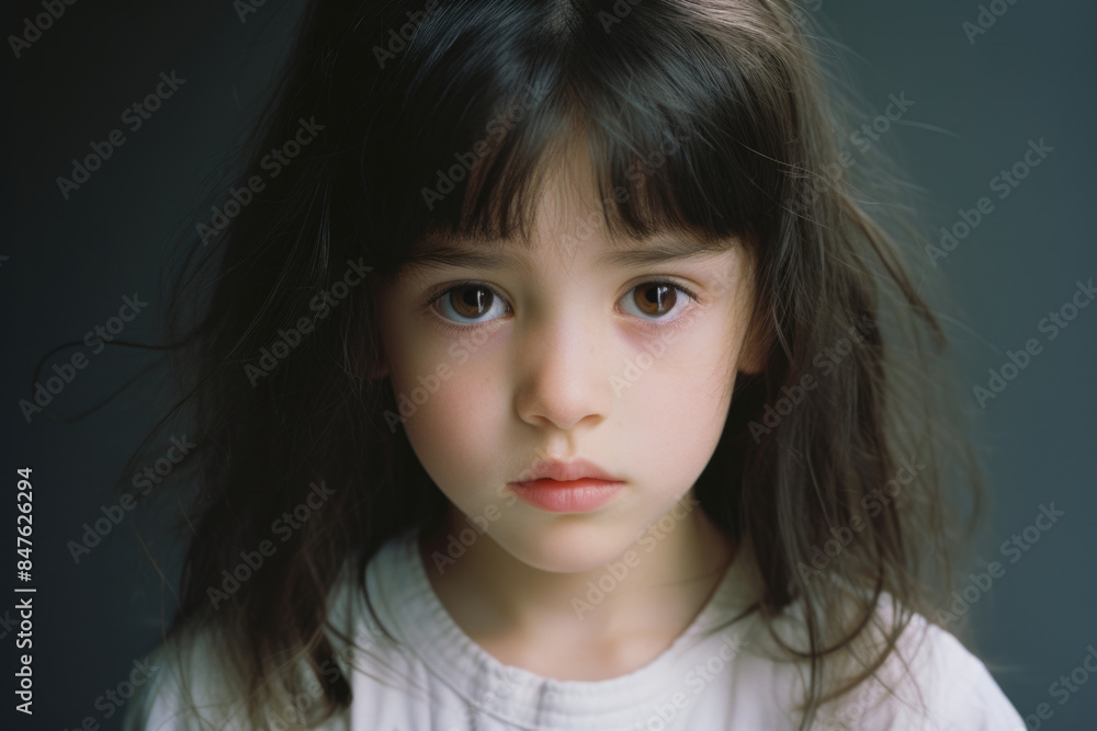 女, 女の子, 子供, 正面, モデル, カメラ目線, 柔らかい表情, Female, Girl, Child, Front, Model, Looking At Camera, Soft Expression