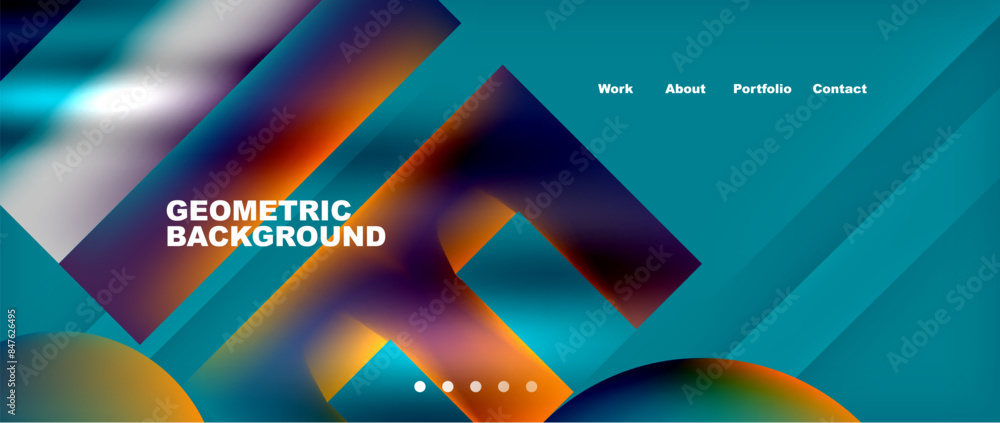 Various colorful geometric shapes abstract web template with gradients and light blur effects. Vector Illustration For Wallpaper, Banner, Background, Card, Book Illustration, landing page Various colorful geometric shapes abstract web template with gradients and light blur effects. Vector Illustration For Wallpaper, Banner, Background, Card, Book Illustration, landing page