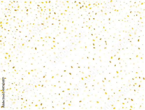 Gender Neutral Golden Rectangular Confetti © writerfantast