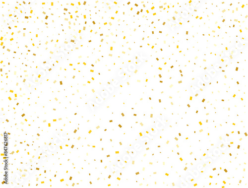 Gender Neutral Golden Rectangular Confetti