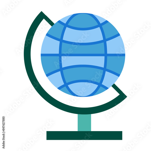 Geography  Flat icon