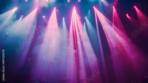 Pink and Blue Stage Lights.