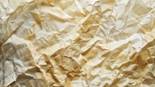 Crumpled paper background illustration generared by ai