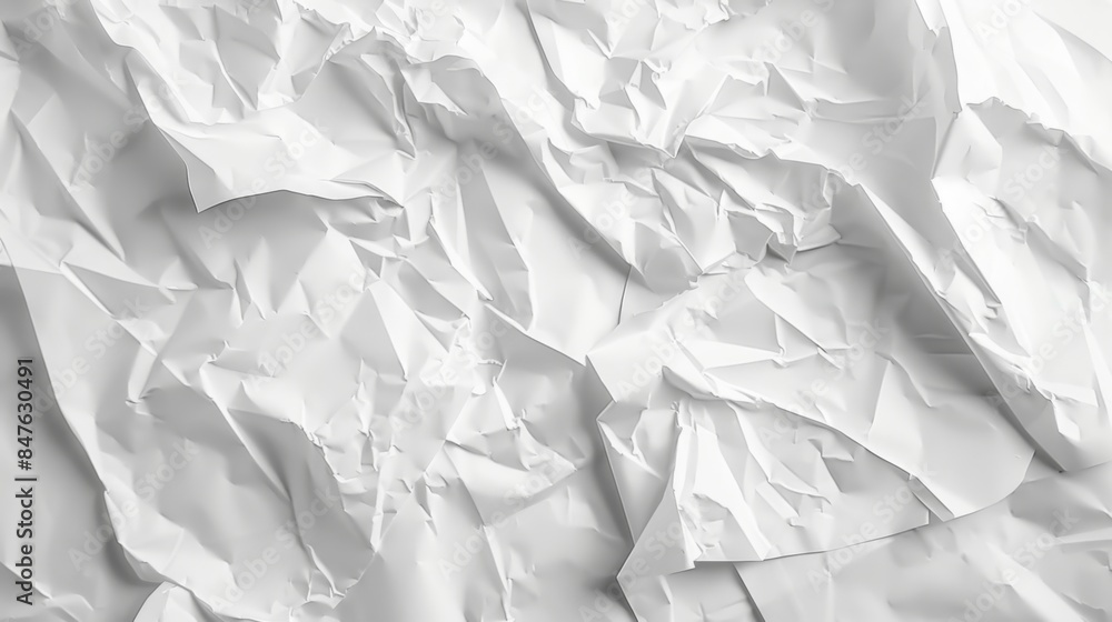 Fototapeta premium Crumpled paper background illustration generared by ai