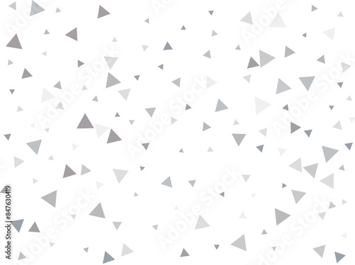 Silver Triangular Confetti