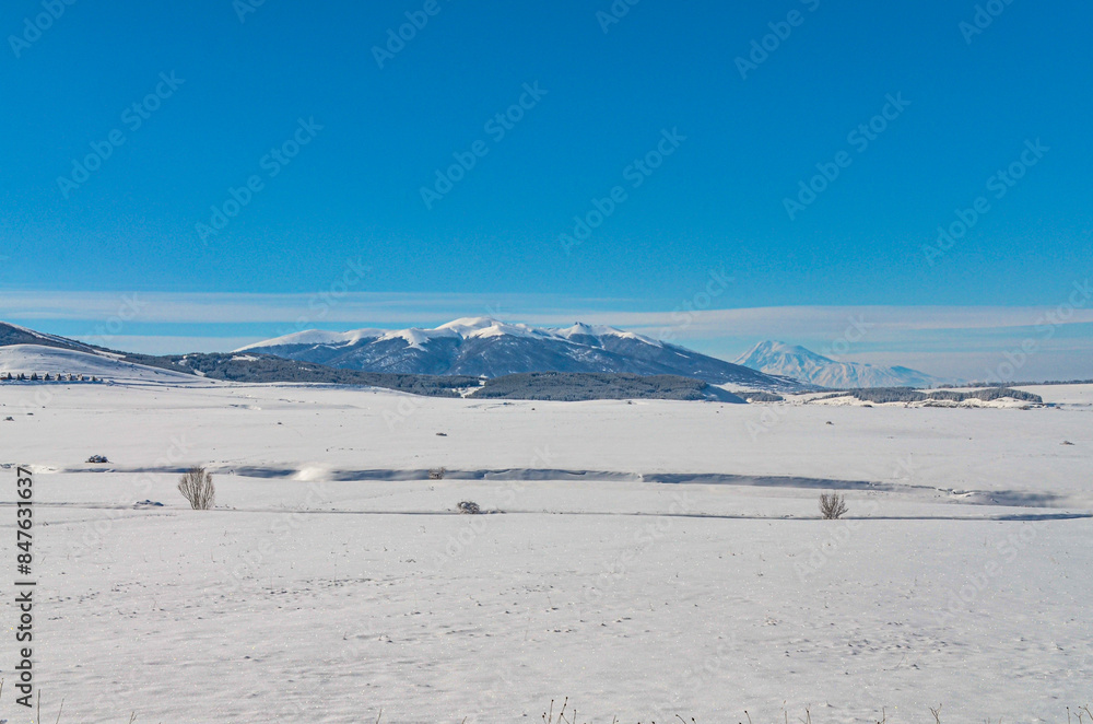 snow covered Mount Ara and Kasakh river valley scenic view from Yeghipatrush (Aragatsotn Province, Armenia) snow covered Mount Ara and Kasakh river valley scenic view from Yeghipatrush (Aragatsotn Province, Armenia)