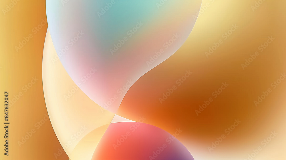 Abstract soft gradient background with wavy shapes in style of glassmorphism (5) Abstract soft gradient background with wavy shapes in style of glassmorphism (5)