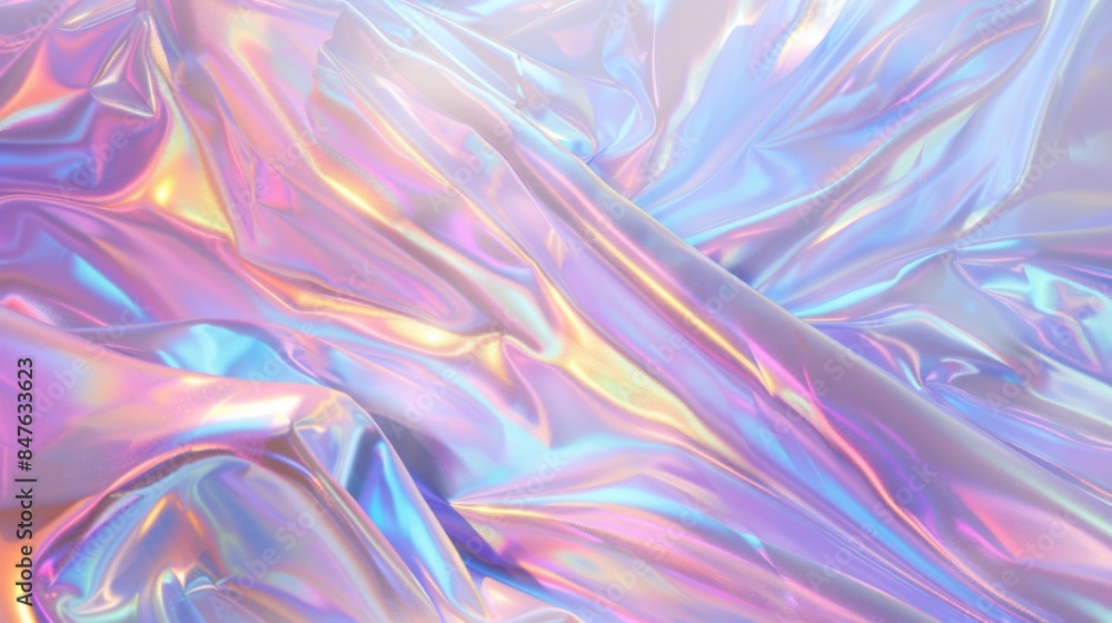 Naklejka premium Holographic gradient background illustration generated by ai