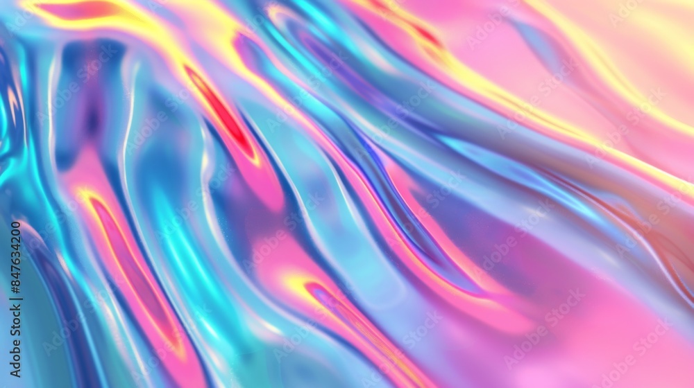 Holographic gradient background illustration generated by ai Holographic gradient background illustration generated by ai