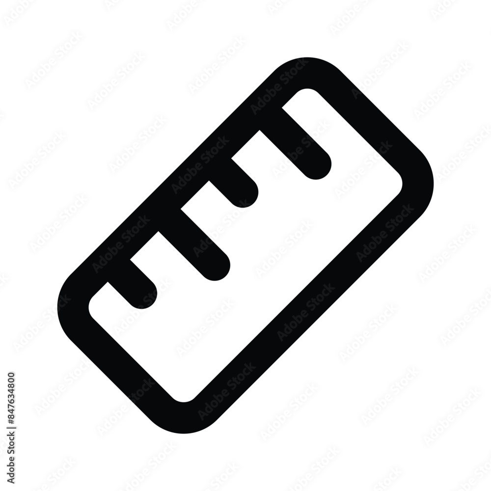Measurement tool, icon of ruler in modern style Measurement tool, icon of ruler in modern style