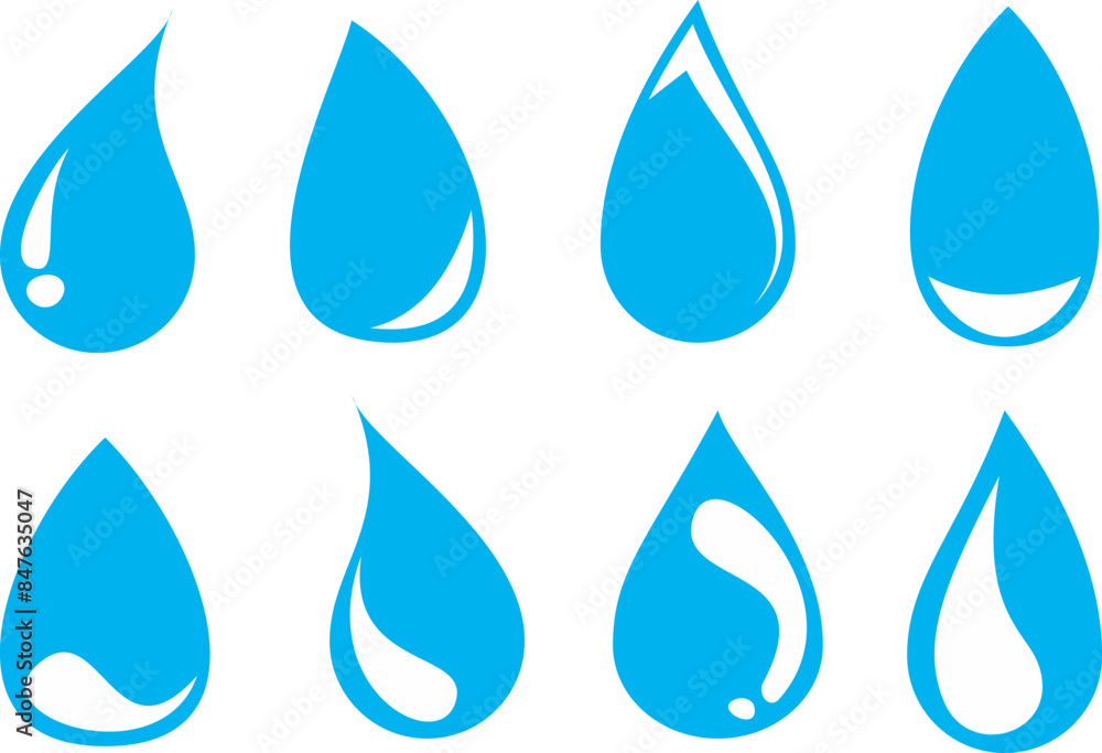 vector collection of water drops vector collection of water drops