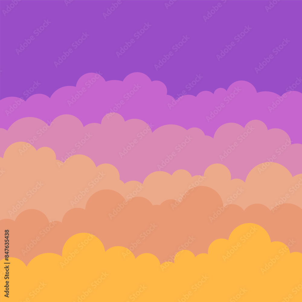 Sky and clouds vector sunset background Sky and clouds vector sunset background