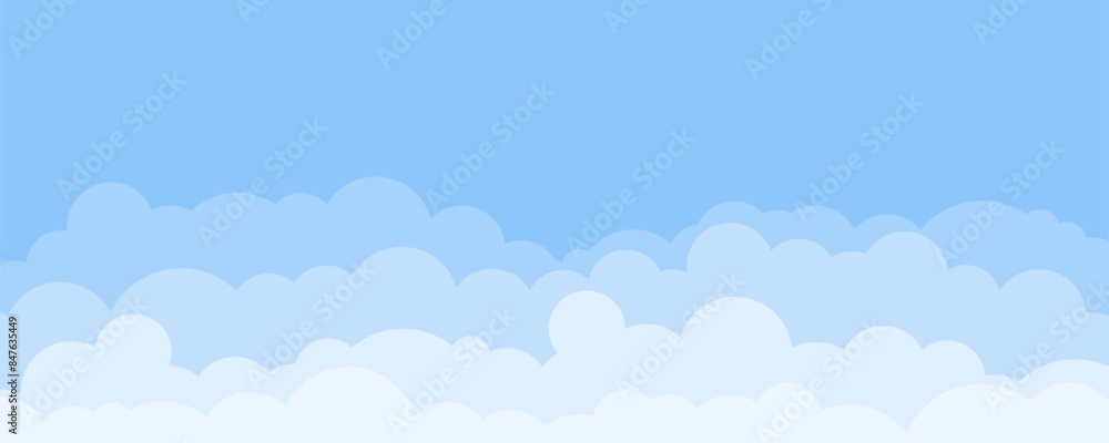 Blue sky and clouds vector with copyspace Blue sky and clouds vector with copyspace