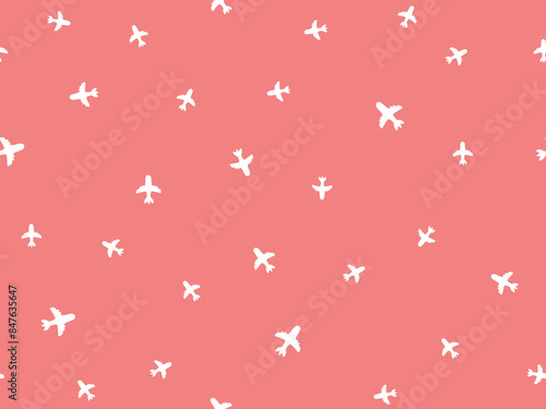 Airplane vector seamless texture