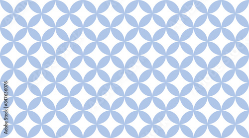 Blue circles geometric pattern