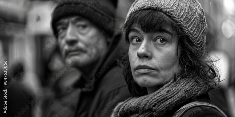 An elegant couple exploring the historic streets of a European city during their travel adventure