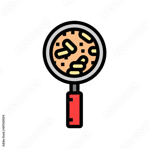 quality control wood pellets color icon vector. quality control wood pellets sign. isolated symbol illustration