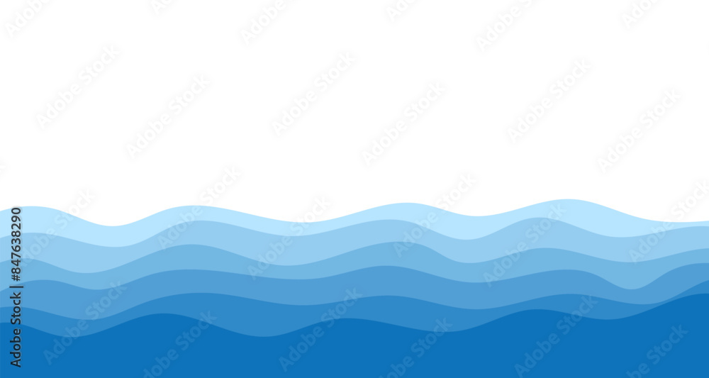 Background vector illustration of blue ocean wave layers Background vector illustration of blue ocean wave layers