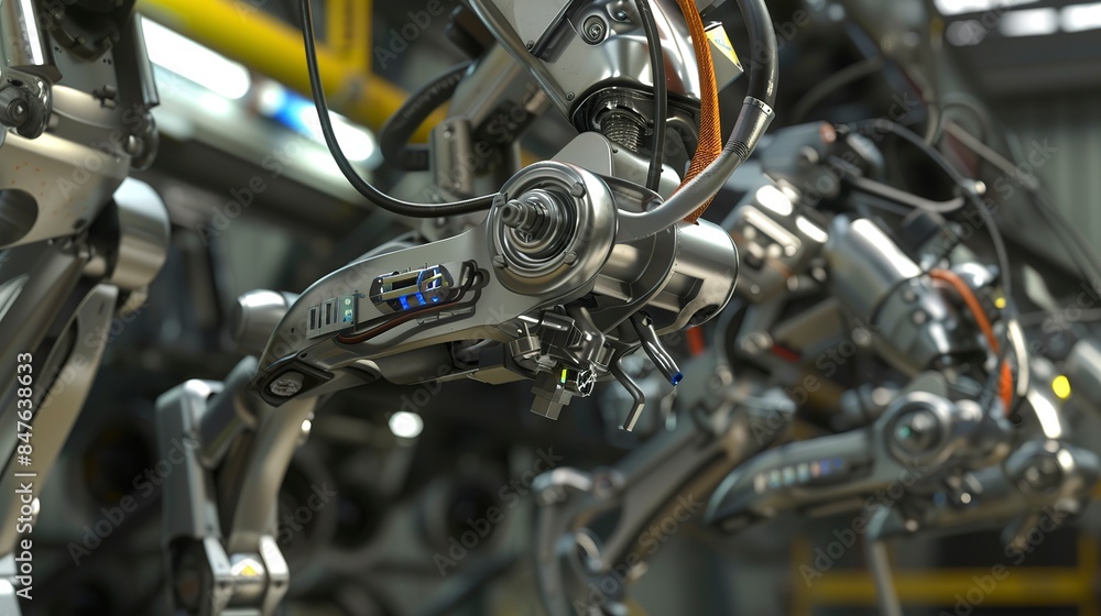 Factory robotic maintenance tools, close-up, no humans, essential for upkeep, detailed arrangement, direct light Factory robotic maintenance tools, close-up, no humans, essential for upkeep, detailed arrangement, direct light